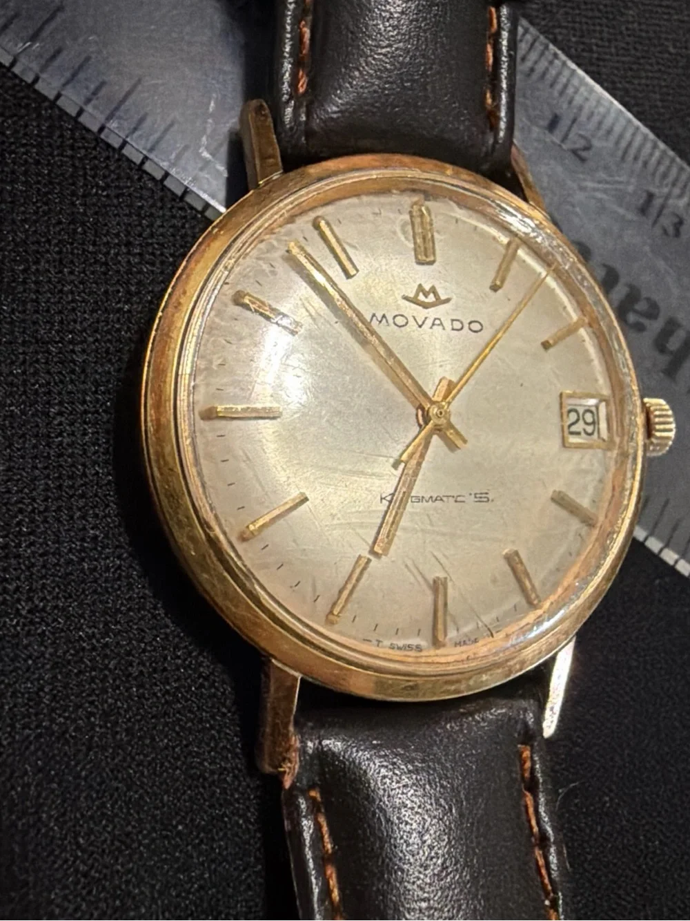 vintage movado kingmatic watch